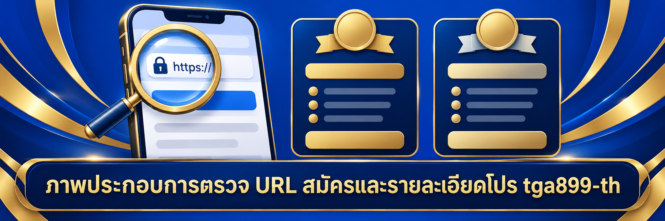 ภาพประกอบการตรวจ URL สมัครและรายละเอียดโปร tga899-th